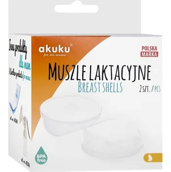 Těhotenské spodní prádlo AKUKU laktační mušle 2 ks