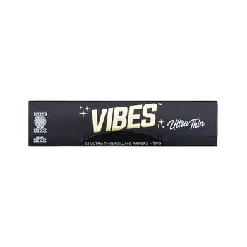 Set Vibes King Size Slim - 33 papírků s filtry, ultra tenké, 1ks (Set Vibes King Size Slim - papírky a filtry, ultra tenké, 33ks v balení.)