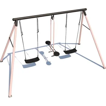 Zahradní houpačka Herold Dětská zahradní houpačka kovová CanCan Classic pastelově RŮŽOVÁ .