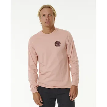 Pánská móda Tričko Rip Curl WETSUIT ICON L/S TEE Light Peach velikost XL