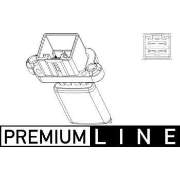 Odpor, vnitřní tlakový ventilátor MAHLE ABR 105 000P