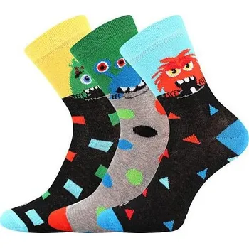 Lonka ponožky Ufonek mix kluk 3 páry, velikost 20-24