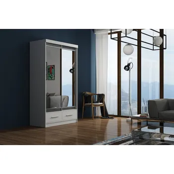 Šatní skříň ARK Šatní skříň MARGARET, Bílá 120 cm