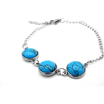 Náramek Steel Jewelry Náramek modrý z chirurgické oceli NR220199 dárkové balaní zdarma