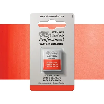 Vodová barva Akvarelová barva Winsor & Newton Professional, půlpánvička - Scarlet Lake