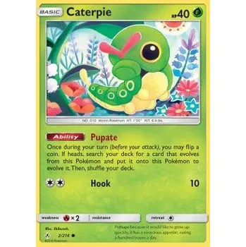 Volný čas Pokémon UNB 002/214 Caterpie - Unbroken Bonds Stav: Excellent, Verze: NORMAL