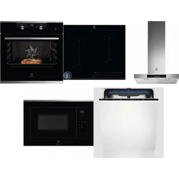 Set domácích spotřebičů ELECTROLUX KODEC75X2 + ELECTROLUX EIS62449 + ELECTROLUX LFT426X + ELECTROLUX LMS4253TMX + ELECTROLUX EES48200L