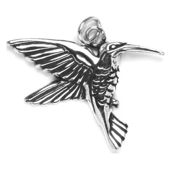 Přívěsek Stříbrný přívěsek pták kolibřík - P165 (Stříbrný přívěsek kolibřík)