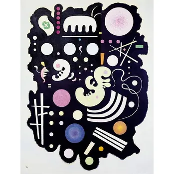 Plakát Plakát, Obraz - Variegated Black painting (1935), Wassily Kandinsky