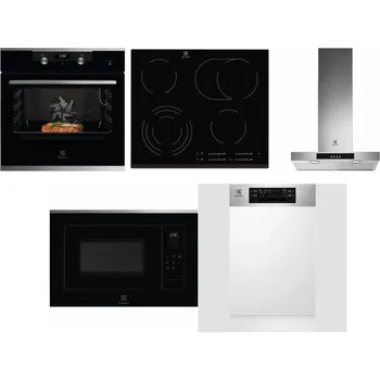 Set domácích spotřebičů ELECTROLUX KODEC75X2 + ELECTROLUX EHF6547FXK + ELECTROLUX LFT426X + ELECTROLUX LMS4253TMX + ELECTROLUX EEM43300IX