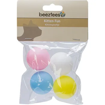 Hračka pro kočku Beeztees Kitten pingpongové míčky 4 ks