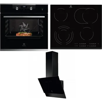 Set domácích spotřebičů ELECTROLUX KODEC75X2 + ELECTROLUX EHF6547FXK + ELECTROLUX LFV616K