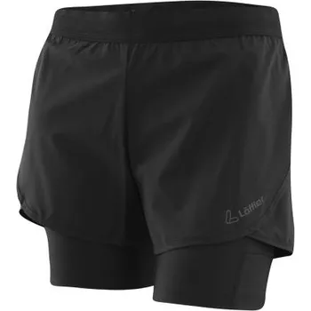 Dámské kraťasy Löffler 2IN1 ASSL 2022 černé dámské kraťasy 42/XL - černá + DÁREK + Doprava ZDARMA