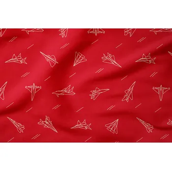 Teplákovina JET / ČERVENÁ Typ teplákoviny: počesaná – š. 165 cm (EL, 290 g)