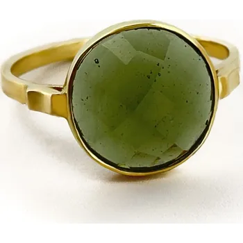 Prsten Zlatý prsten s vltavínem 2000308010006