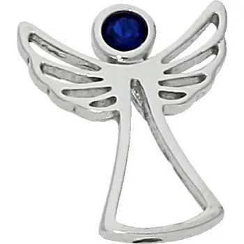 Přívěsek Goldstore Stříbrný přívěsek anděl synt. safír Varianta: stříbrný přívěs