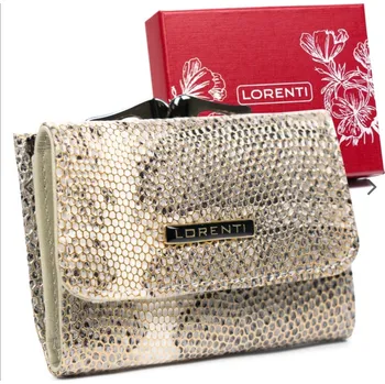 Peněženka Malá dámská kožená peněženka Lorenti s hadím vzorem (Dámská peněženka )