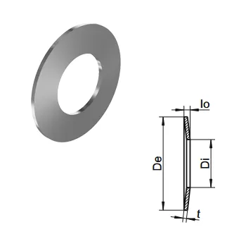 podložka nerez_solar_martim DIN 2093 pružná talířová podložka nerez 1.4310 Varianta: Pružná podložka DIN 2093 - 1.4310 - 10X5,2X0,5