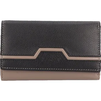 Peněženka Lagen dámská peněženka kožená BLC/5375/422 - šedá/černá TAUPE/BLK + doprava zdarma
