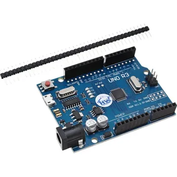 Elektronická stavebnice HWKITCHEN Klon Arduino UNO R3 (Micro USB) + USB kabel