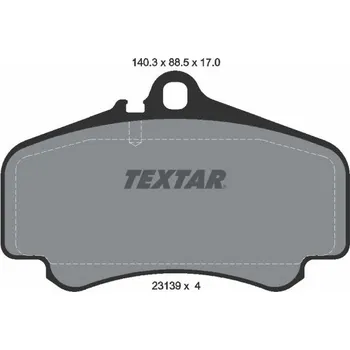 Brzdová destička Sada brzdových destiček, kotoučová brzda TEXTAR 2313901