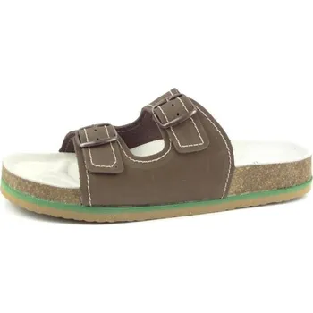 Dámská zdravotní obuv Fusbet kožený dvoupásek 215102 hnědá, velikost 40