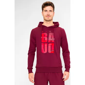 Pánská mikina Pánská mikina BIDI BADU Protected Leafs Chill Hoody Bordeaux L