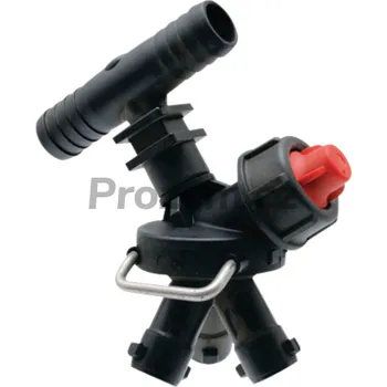 Zahradní hadice 3-cestný držák trysek pro montáž na hadici spojka hadice Ø 12,7 mm / 1/2", 4133222
