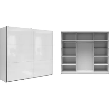 Šatní skříň Brwcz TETRIX SZF/220 bílý lesk / 10BAL /