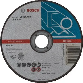 Řezný kotouč Dělící kotouč rovný Bosch Expert for Metal - AS 46 T BF, 150 mm, 1,6 mm 2608603398