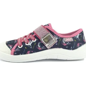 Dívčí bačkory Befado plátěnky 351 003 modrá, velikost 32