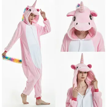 Dámský overall Overal kigurumi jednorožec (růžový) 2