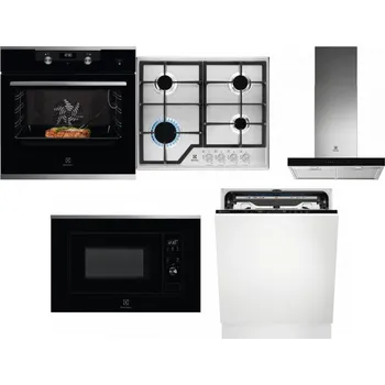 Set domácích spotřebičů ELECTROLUX KODEC75X2 + ELECTROLUX KGS6426SX + ELECTROLUX LFT766X + ELECTROLUX LMS2203EMX + ELECTROLUX EEM69410L