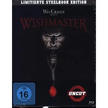 Blu-ray film Wishmaster, 1 Blu-ray (Steelbook) – Robert Kurtzman,Tammy Lauren,Andrew Divoff,Robert Englund,Chris Lemmon,Wendy Ben (EN)