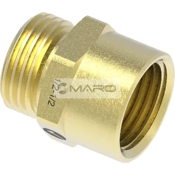 Fitinka Merabell Redukce mosazná pro vodu a plyn G1/2"F x G1/2"M pro vlnovcovou trubku DN12, M0232