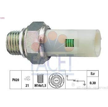Olejový tlakový spínač FACET 7.0076