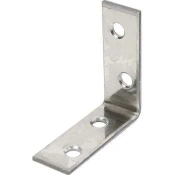 Tesařské kování Spojovací úhelník sedlový 40x40x15 mm nerez
