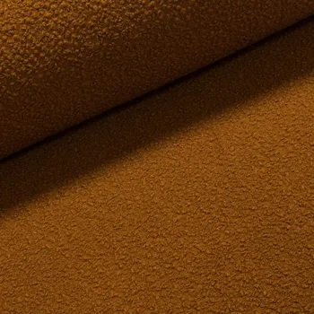 Kabátovina BUKLÉ / KRUL 8188-675, jednobarevná medová, š.155cm (látka v metráži)