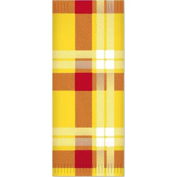 Příborník do zásuvky Fato sáček na příbory 1000ks + ubr. karo žluto/červená