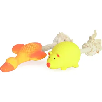 Hračka pro psa CAMON HRAČKA POSTAVIČKA S PROVÁZKEM MIX 18 cm