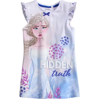 Dívčí pyžamo Dívčí noční košile DISNEY FROZEN HIDDEN TRUTH bílá Velikost: 110