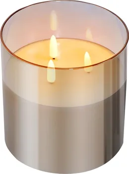 led svíčka Tutumi Warmie LED svíčka 15 cm bílá