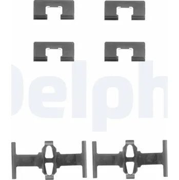 Přislušenství brzdového systému Sada příslušenství, obložení kotoučové brzdy DELPHI LX0197