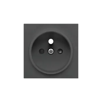 Elektrická zásuvka SIMON TGZ1ZP/116 Kryt 1 násobné zásuvky, s uzemněním, se clonkami bílá