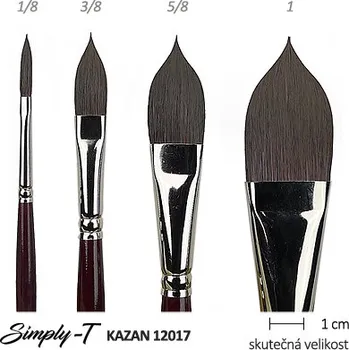 Malířský štětec Štětec Simply-T Kazan kočičí jazýček Velikost štětce: 1/8