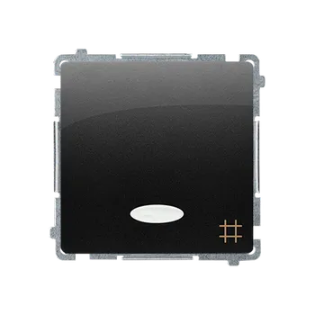 vypínač SIMON BMW7L.01/49 Přepínač křížový, s orientačním LED podsvětlením, řazení 7So, (strojek s krytem) 1