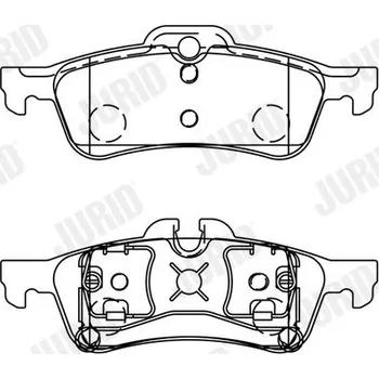 Brzdová destička Sada brzdových destiček, kotoučová brzda JURID 573056J
