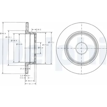 Brzdový kotouč Brzdový kotouč DELPHI BG2510