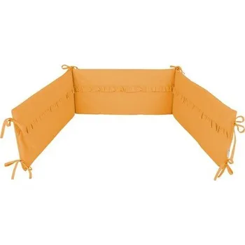 Příslušenství pro dětskou postel a kolébku Albero Mio Mantinel do postýlky Nature and Love 180x30 cm žlutá