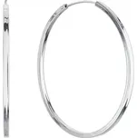 Stříbrné náušnice velké kruhy 61009